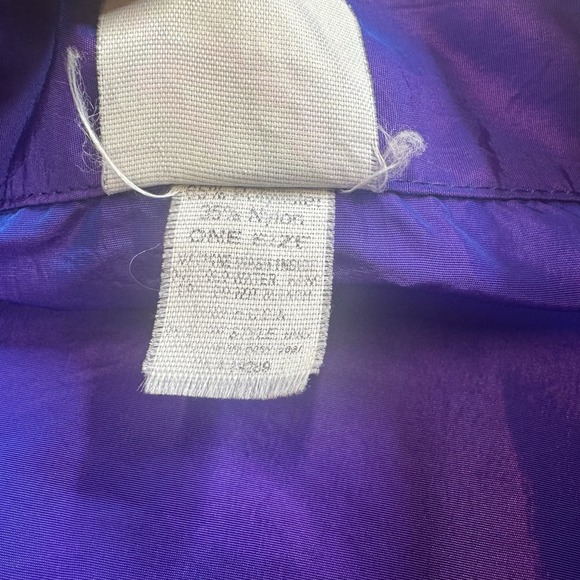 Vintage 90s Surf Style‎ Windbreaker Purple Iridescent Pullover USA Gymnastics L - Picture 6 of 11